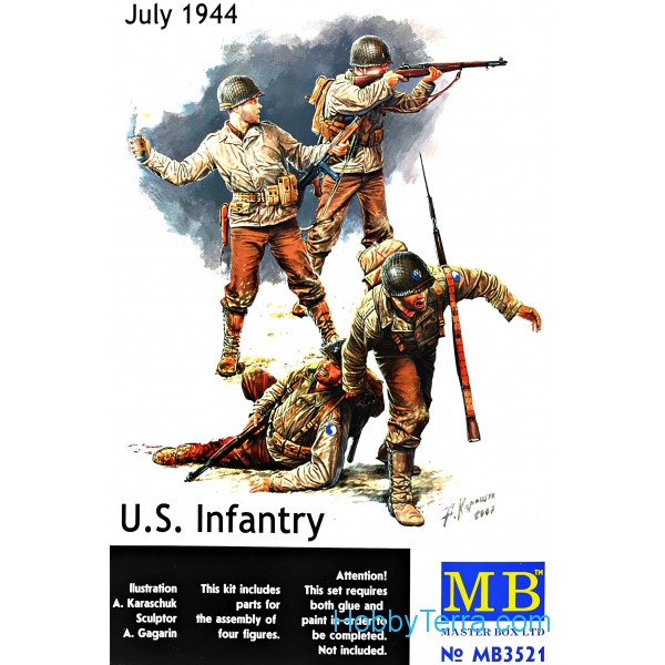 Master Box  3521 US infantry, July 1944