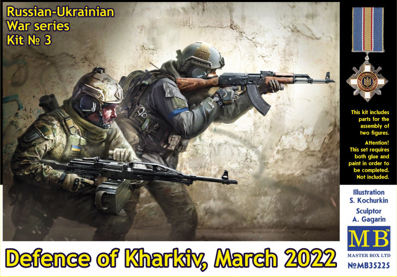 Master Box  35225 Russian-Ukrainian War Series, Kit #3. Defence Of Kharkiv, March 2022