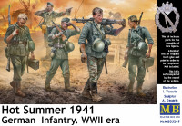WWII German  Infantry. Hot Summer 1941