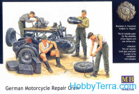 German Motorcycle Repair Crew