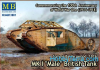 Mk I "Male" British tank, Somme battle, 1916