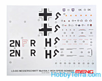 Meng  LS003 Messerschmitt Me410A-1 hight speed bomber