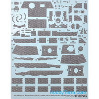 Decal, type D for German medium tank Sd.Kfz.171 Panther Ausf.A, late prod., zimmerit