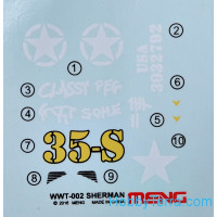 Meng  WWT002 U.S. medium tank M4A1 Sherman, Snap fit