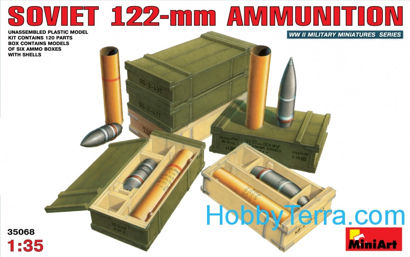 Miniart  35068 Soviet 122-mm ammunition
