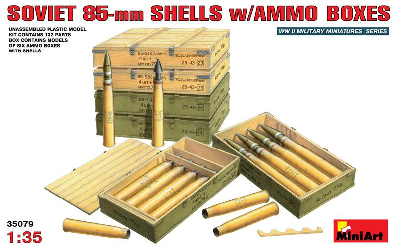 Miniart  35079 Soviet 85-mm shells with ammo boxes 