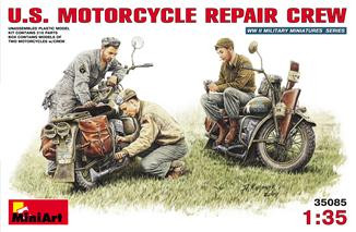 Miniart  35101 U.S. Motorcycle repair crew