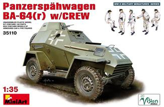 Miniart  35110 Panzerspahwagen BA-64 (r) w/crew