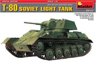 Miniart  35117 T-80 Soviet light tank, special edition