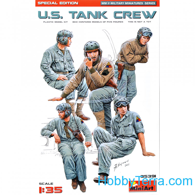 Special Edition 5 figures MiniArt 1/35 German Tank Crew in Normandy 1944