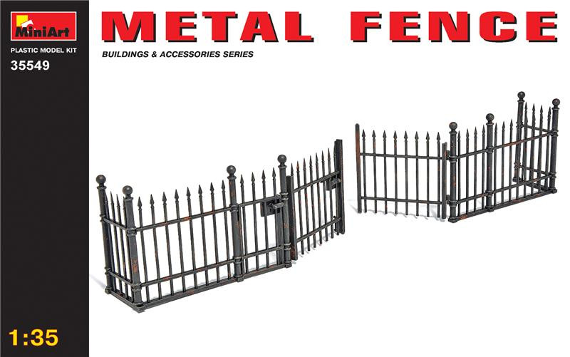 Miniart  35549 Metal fence (made of Plastic)