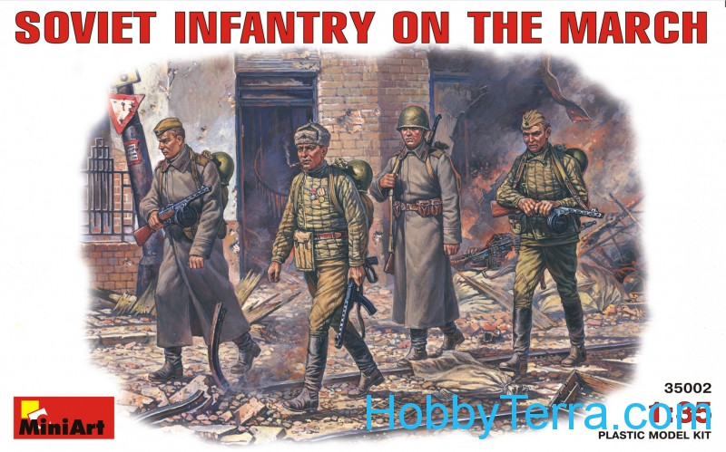 Miniart  35002 Soviet infantry on the march