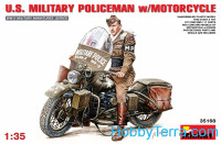 U.S.Millitary policeman with motorcycle