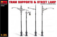 Tram supports & street lamp