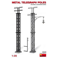 Metal telegraph poles