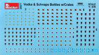 Miniart  35577 Vodka bottles with crates