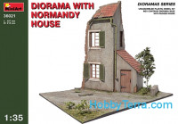 Diorama with Normandy house
