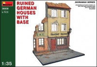 Ruined German houses with base