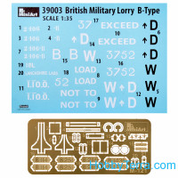 Miniart  39003 British military truck B-Type WWI