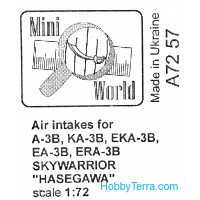 Mini World  7257 Air intakes for A-3B Skywarrior, for Hasegawa kit