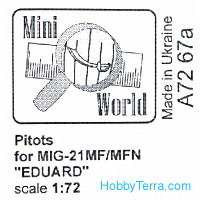 Pitots for MiG-21MF, for Eduard 70141 kit