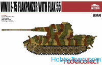 German WWII E-75 Flakpanzer with FLAK 55