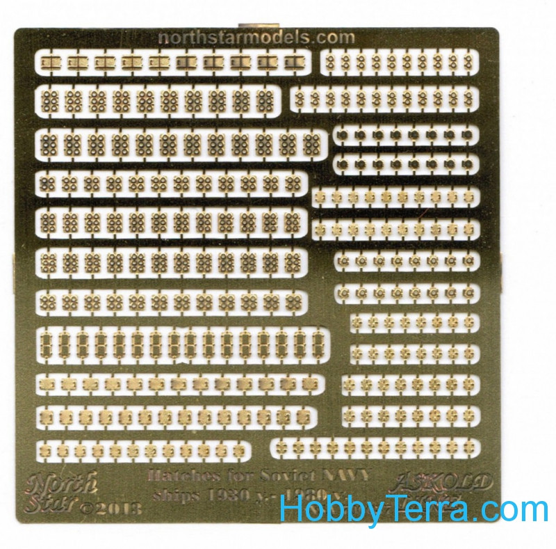 Photo-etched set 1/700 Hatches for Soviet Navy ships, 1930-1980 ...
