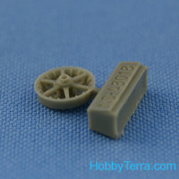 Northstar Models 48018 Wheels set 1/48 Bf.109 B/C/E (early) ("Metzeler" tires)