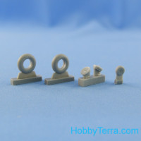 Northstar Models  48022-a Wheels set 1/48 for Yak-1/3 No mask series