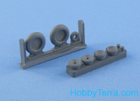 Northstar Models  48089-a Wheels set 1/48 for Soviet WWII fighter La-5/F/FN, no mask series