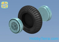 Northstar Models  48089-a Wheels set 1/48 for Soviet WWII fighter La-5/F/FN, no mask series