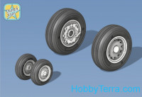 Wheels set 1/48 for E-2 C Hawkeye, no mask series