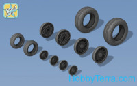 Wheels set 1/48 for A-6 Intruder & EA-6B Prowler, no mask series