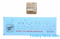 Northstar Models 72075 Set of two KAB-500L Laser Guided Bomb, resin, PE parts, decal