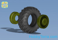 Northstar Models 72101 Topol SS-25 Wheels and tyre set. Main hub Type 1