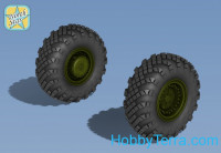 Northstar Models 72101 Topol SS-25 Wheels and tyre set. Main hub Type 1