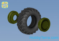 Northstar Models  72102 Topol SS-25 Wheels and tyre set. Main hub Type 2