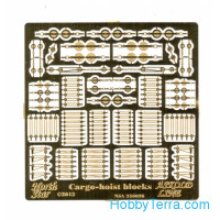 Photo-etched set 1/350 cargo-hoist blocks