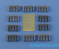 Northstar Models 350129 1:350 scale WWII life rafts for battleships class Iowa, 30 pcs (resin & pe)