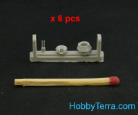 Northstar Models 350158 Soviet Russian Navy AK 230 twin 30mm air defense gun, 6 pcs