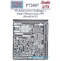 Photo-etched set 1/72 for Challenger 1, for Revell/ACE kit