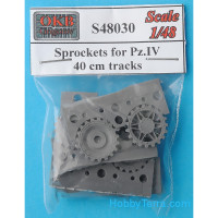 Sprockets 1/48 for Pz.IV, 40cm tracks