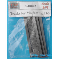 Tracks 1/48 for M4 family, T66, set 1