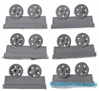 OKB Grigorov  S72024 Steering wheels 1/72 for T-34 mod.1940, with rubber bandage