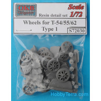 Wheels set 1/72 for T-54/55/62, type 1