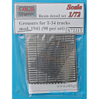 Photo-etched set: Grousers for T-34 tracks, mod. 1941