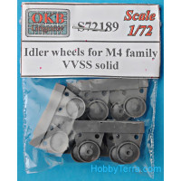 Idler wheels for M4 family, VVSS solid (12 per set)