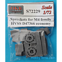 Sprockets for M4 family, HVSS D47366 economy (6 pcs)