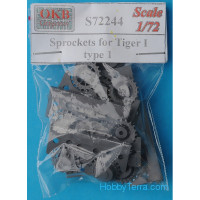 Sprockets 1/72 for Tiger I, type 1 (8 per set)