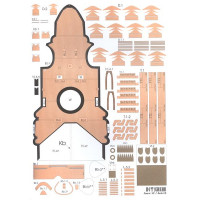 Orel 33 Paper 1/200 model of battleship "Prince Potemkin Tauride"